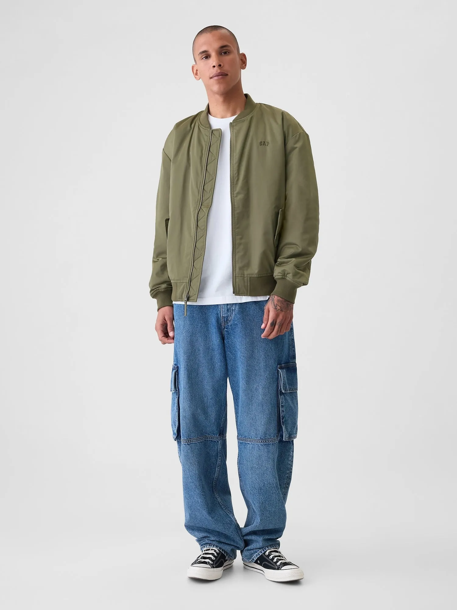 Relaxed Logo Bomber Jacket