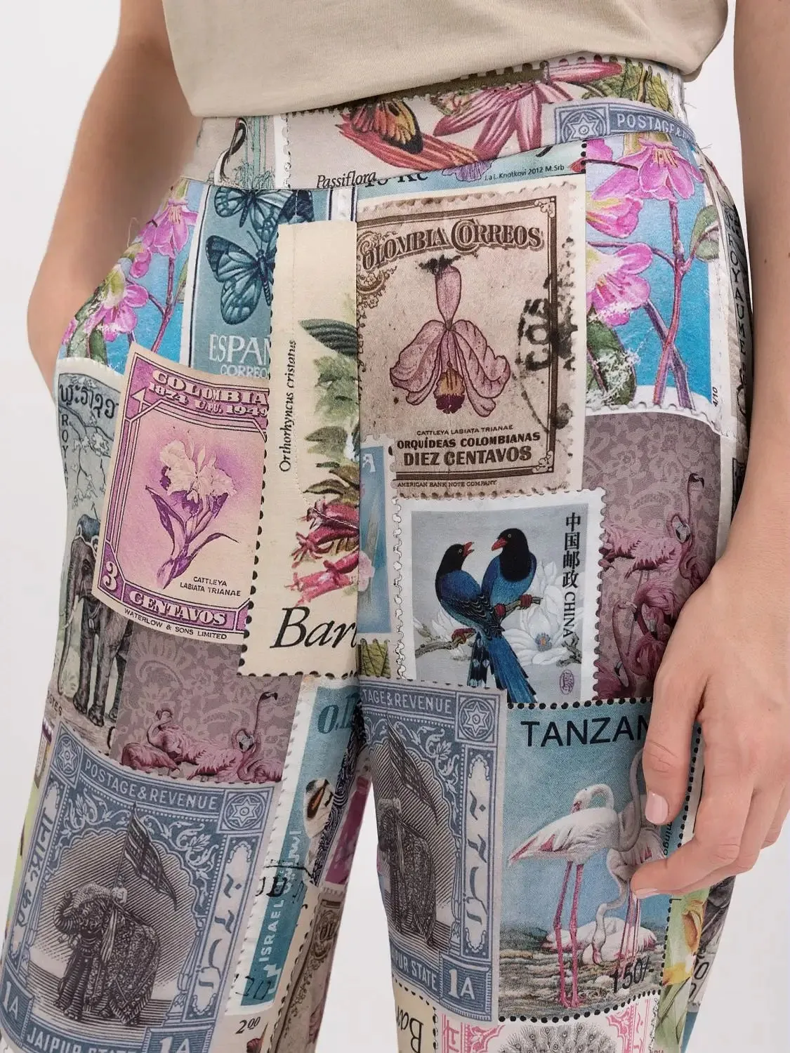Replay W8108 Print Trousers