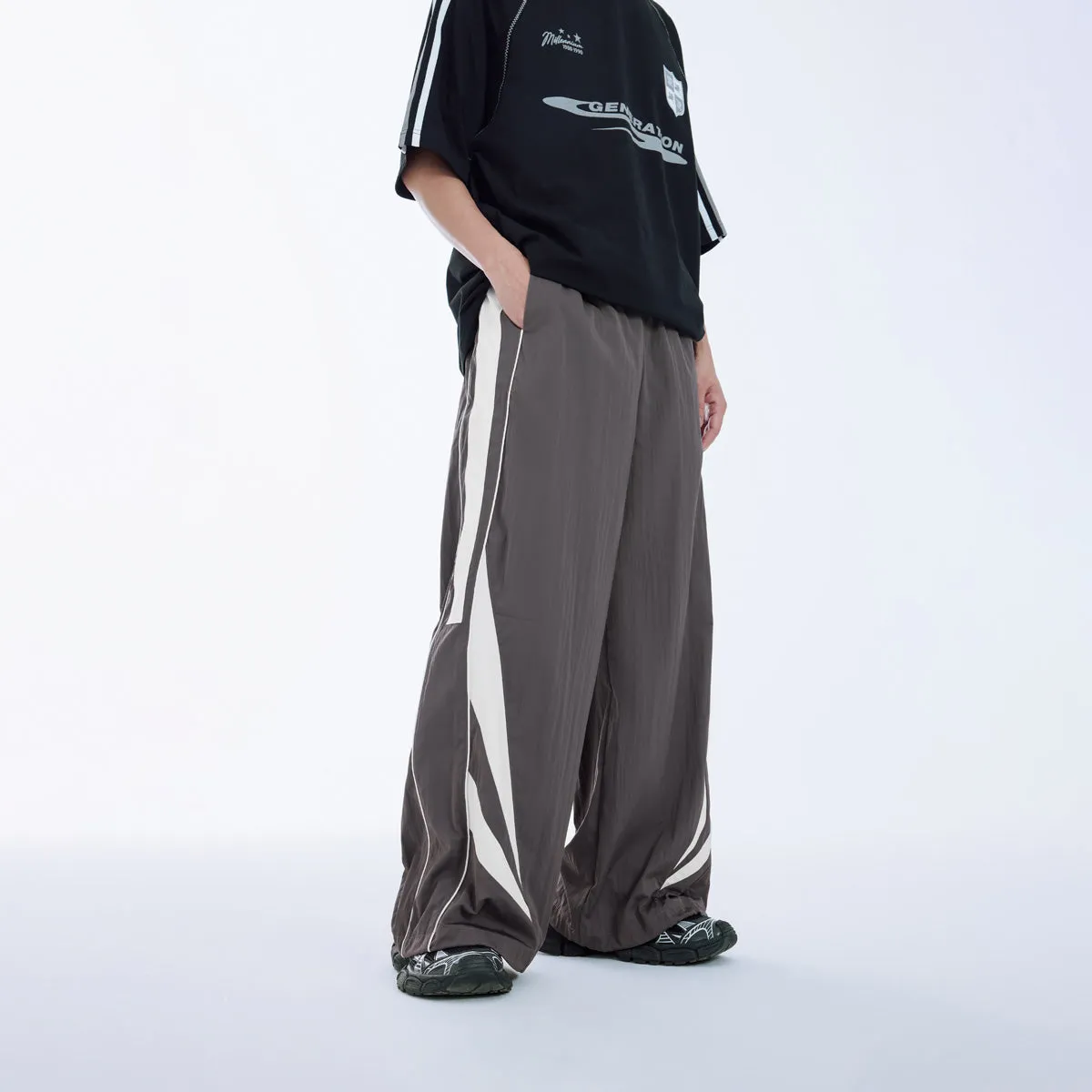 Retro Track Pants in Grey