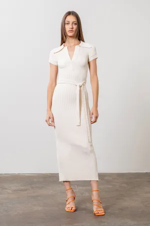 Rib Knit Midi Dress