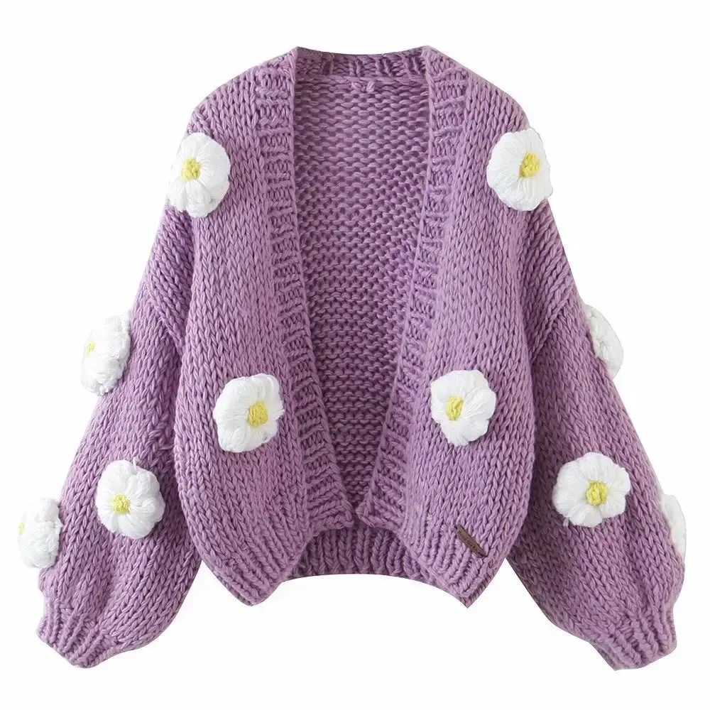 Scenic Chunky Crochet Cardigan