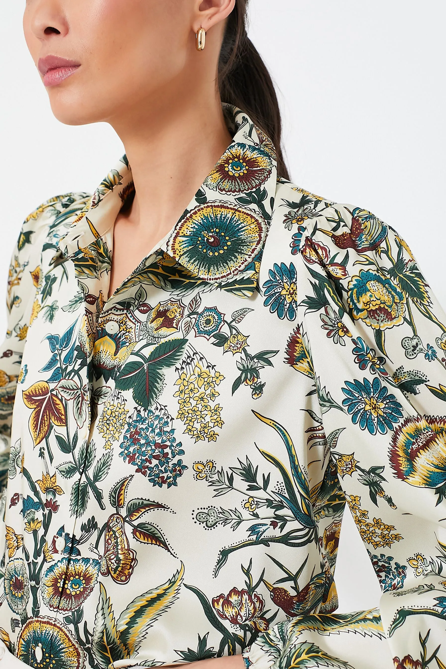 Sharp Floral Serena Blouse
