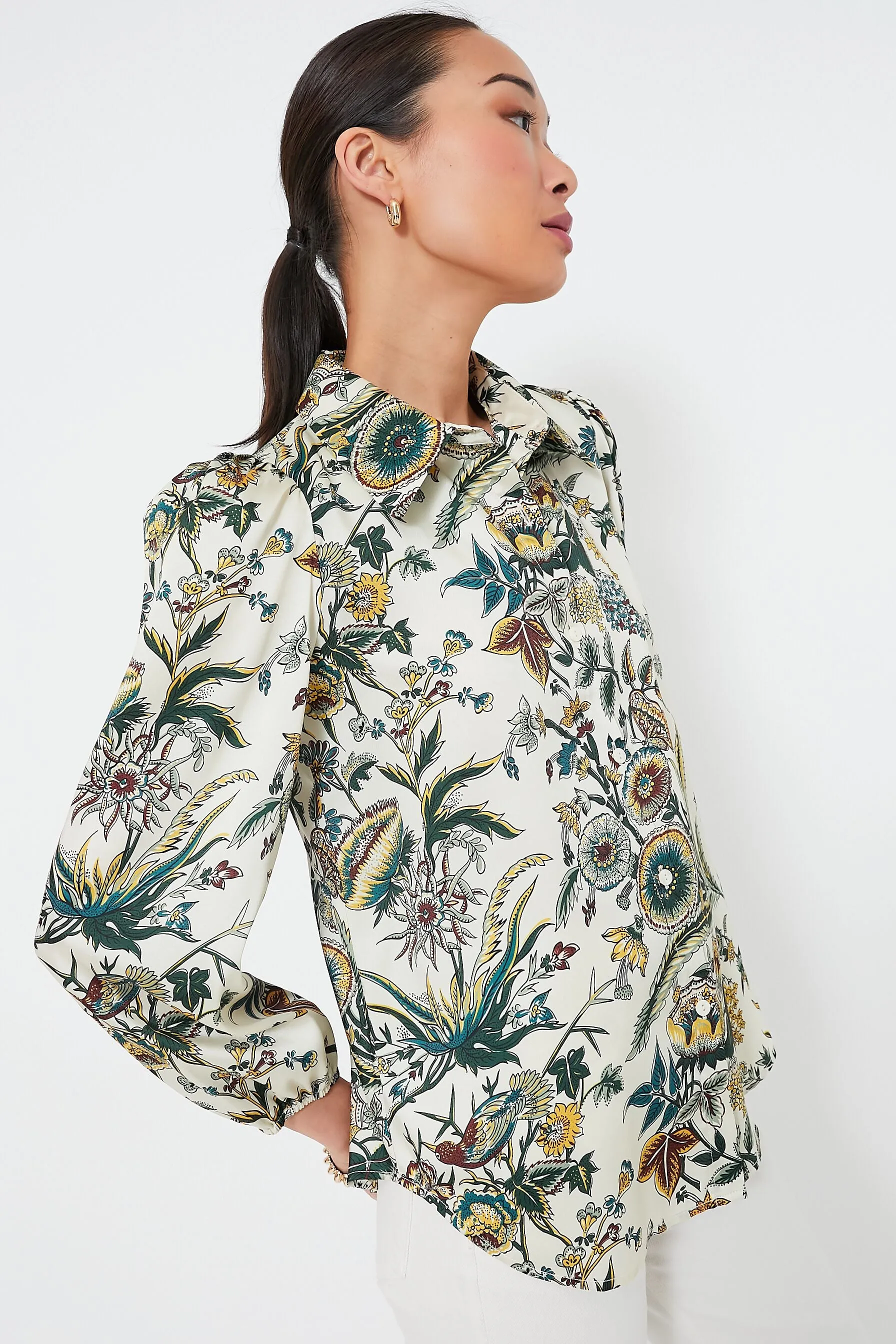 Sharp Floral Serena Blouse