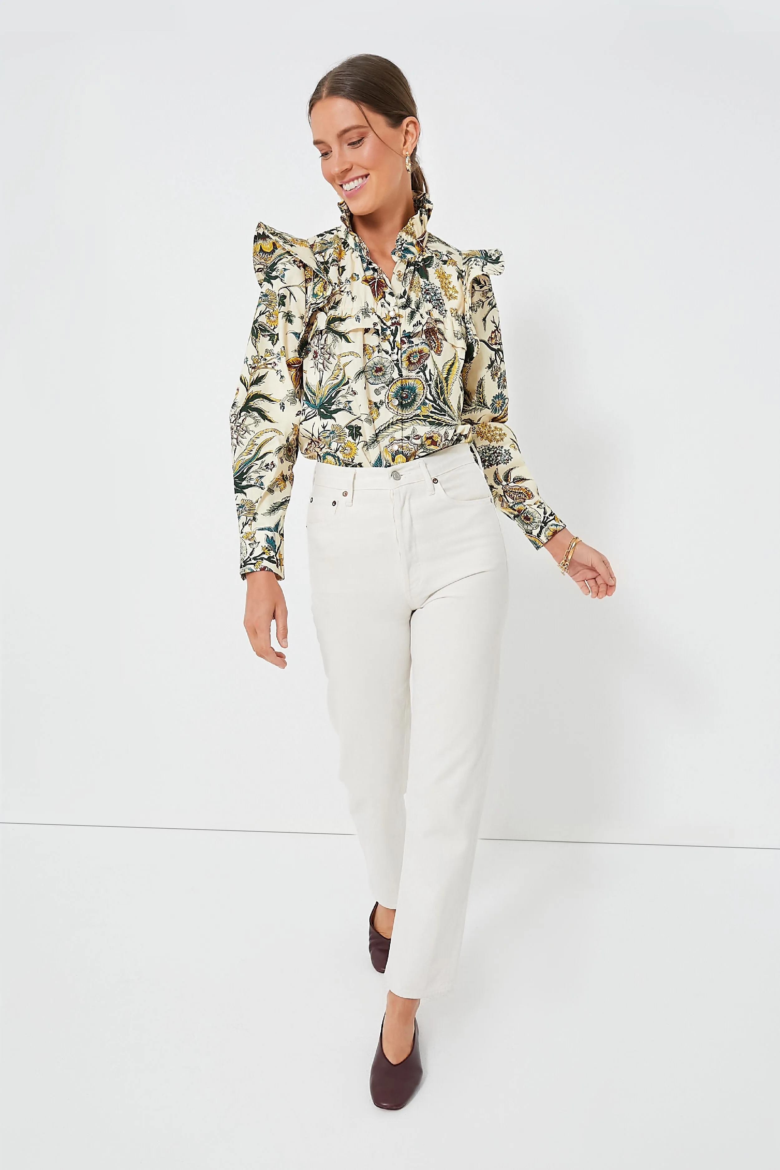 Sharp Floral Winnie Blouse