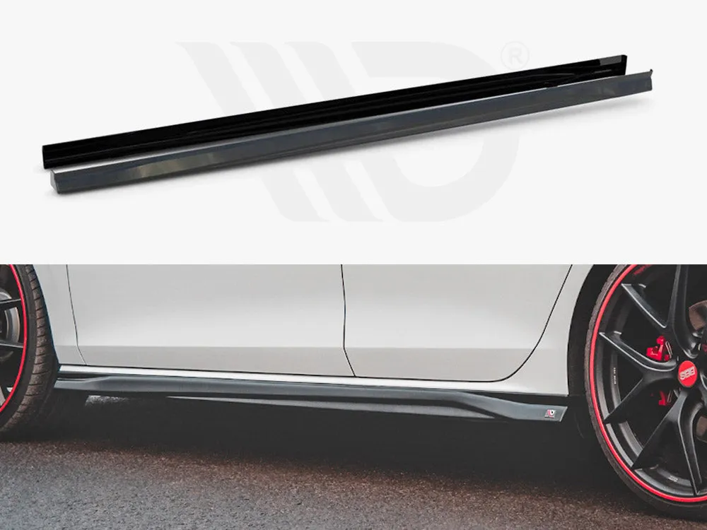 SIDE SKIRTS DIFFUSERS V3 VW GOLF 8 GTI / GTI CLUBSPORT / R-LINE (2020-)