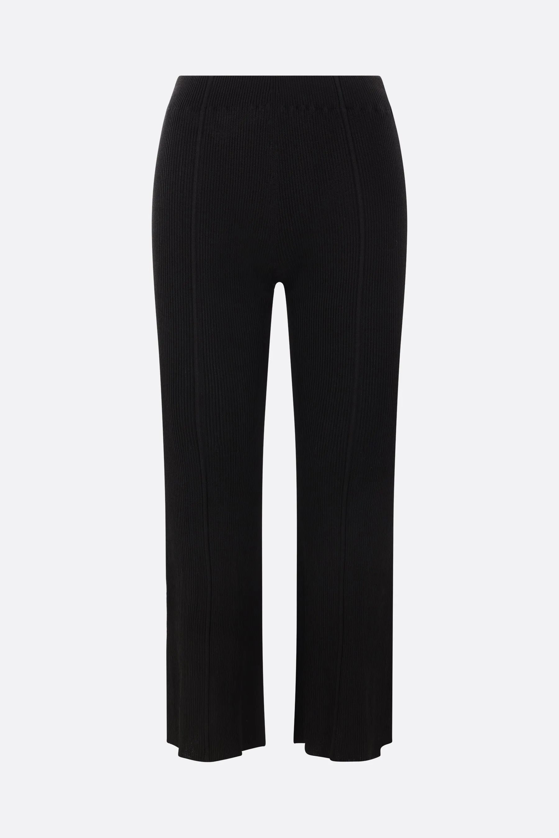 Soft Portrait cropped trousers in rib knit