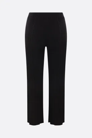 Soft Portrait cropped trousers in rib knit