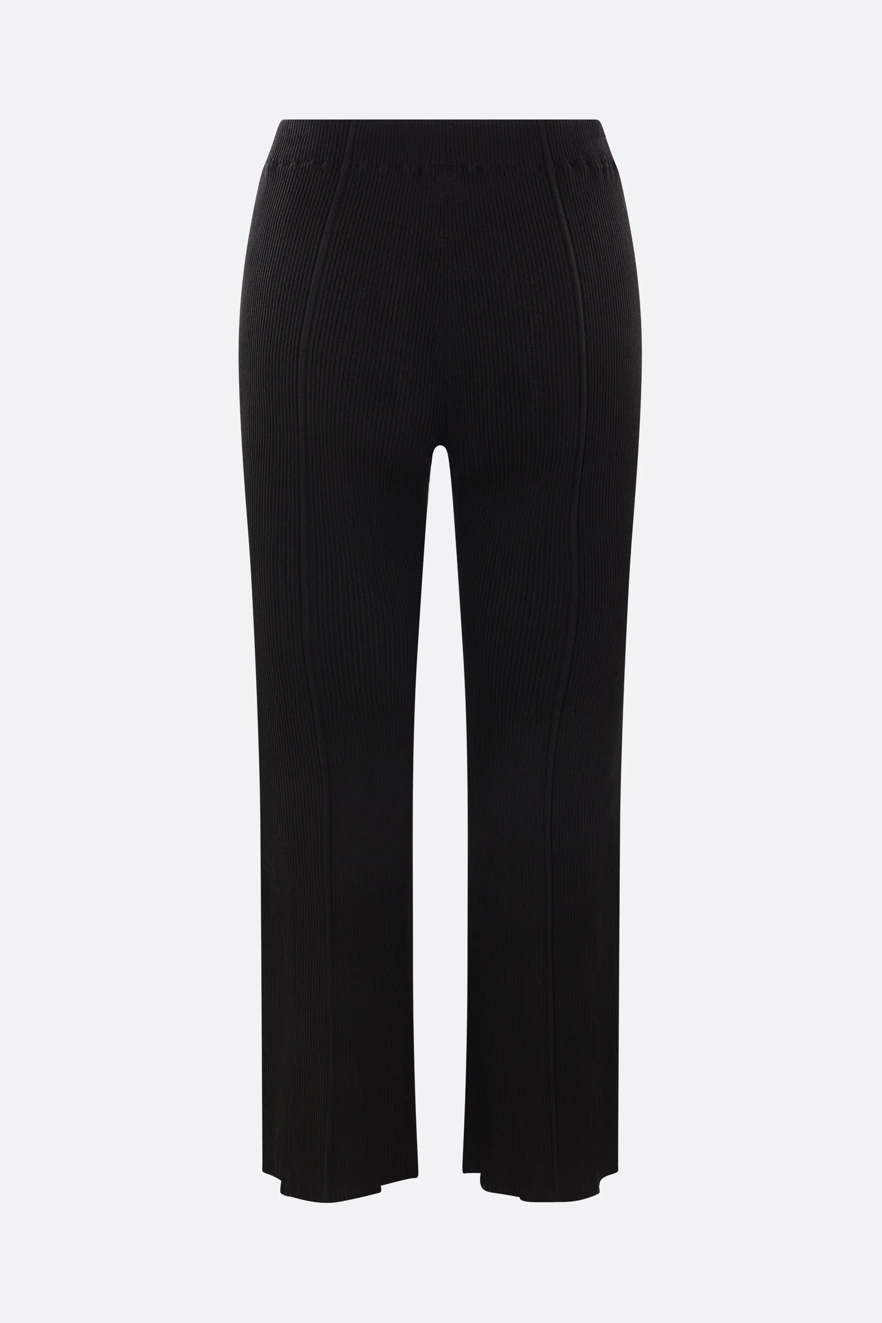Soft Portrait cropped trousers in rib knit