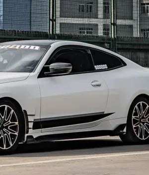 SOOQOO USA Side Skirts for BMW 4 Series M440i 430i G22 G23 2020-ON Carbon Fiber