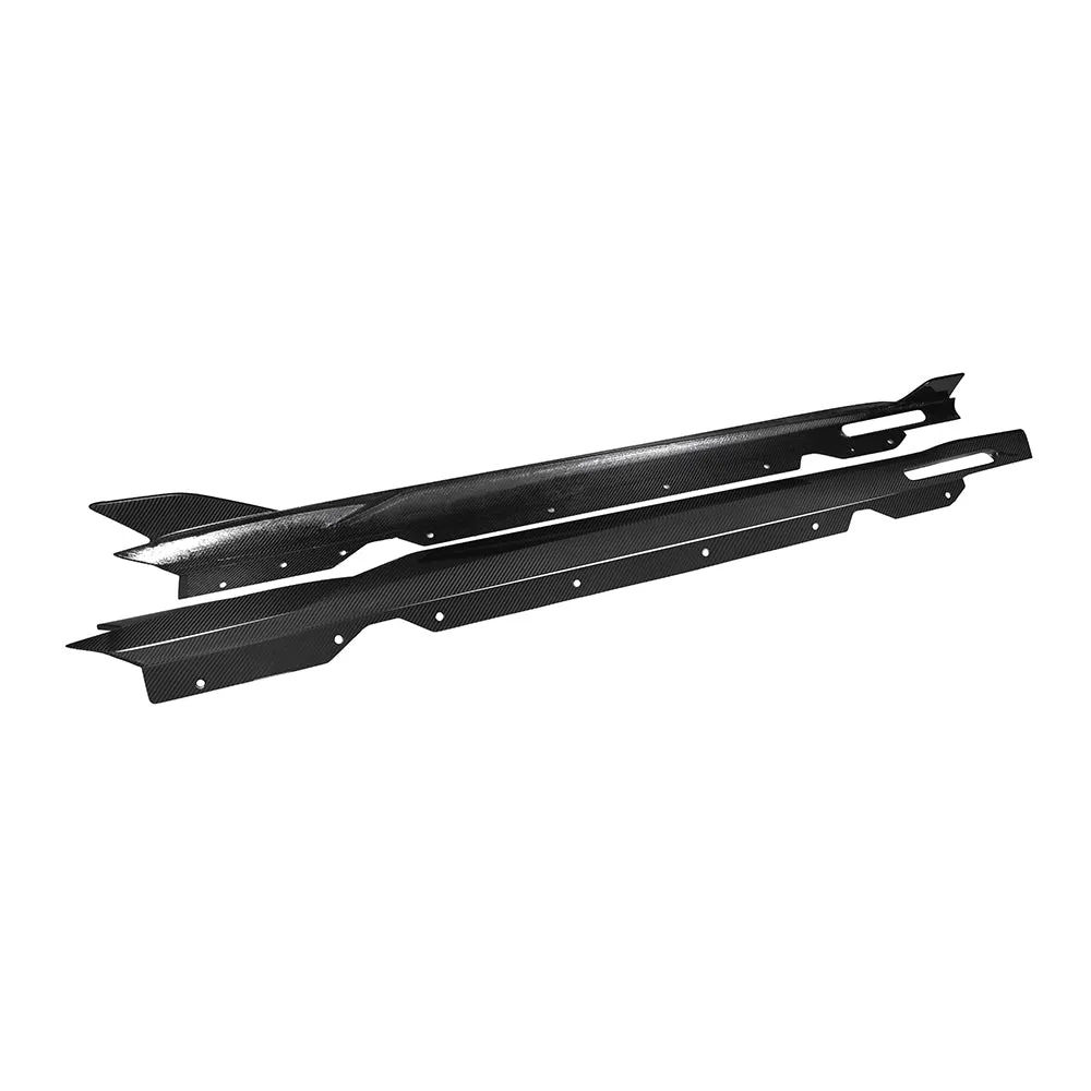 SOOQOO USA Side Skirts for BMW 4 Series M440i 430i G22 G23 2020-ON Carbon Fiber