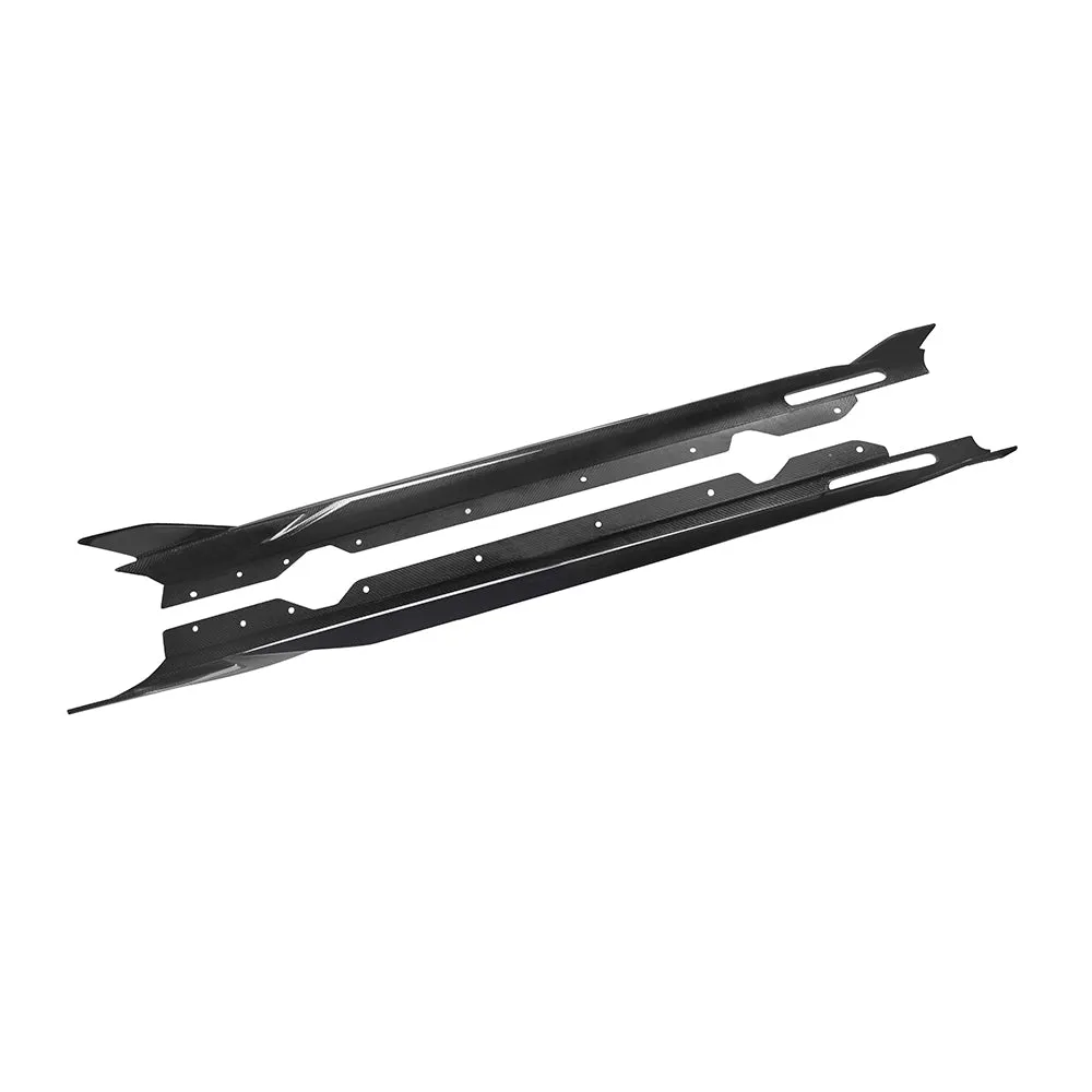 SOOQOO USA Side Skirts for BMW 4 Series M440i 430i G22 G23 2020-ON Carbon Fiber