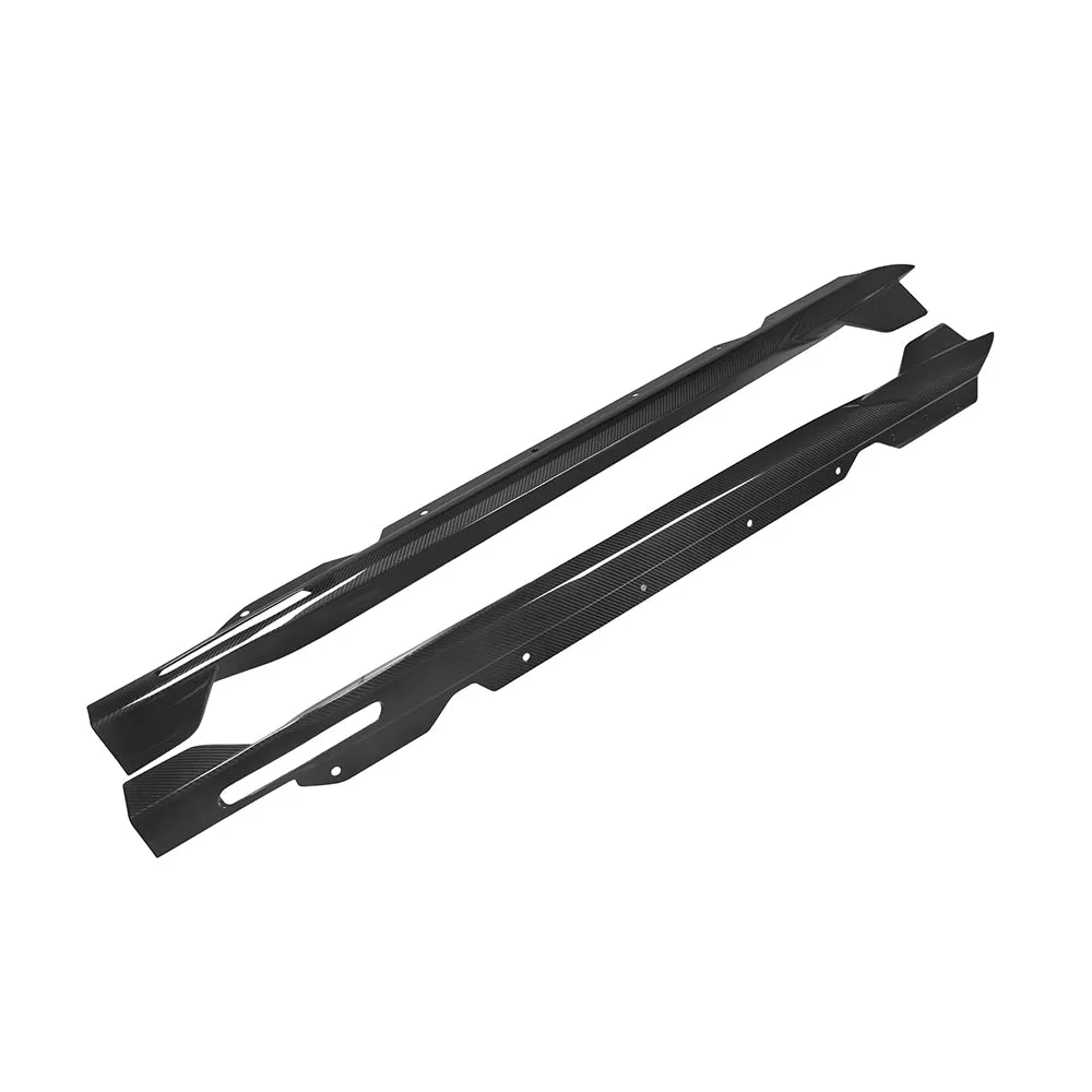 SOOQOO USA Side Skirts for BMW 4 Series M440i 430i G22 G23 2020-ON Carbon Fiber
