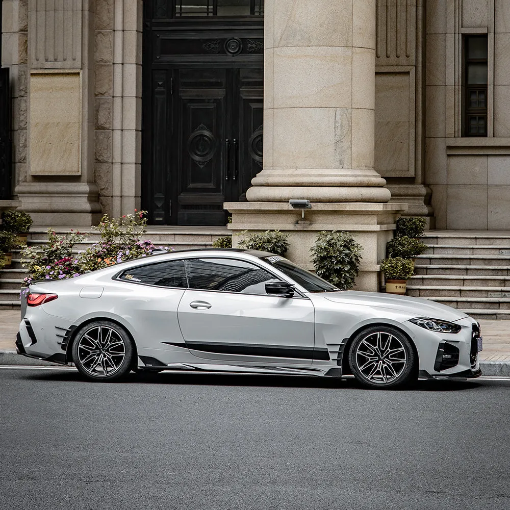 SOOQOO USA Side Skirts for BMW 4 Series M440i 430i G22 G23 2020-ON Carbon Fiber
