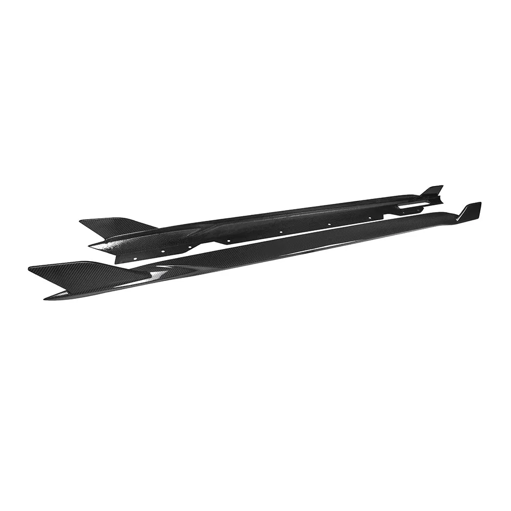 SOOQOO USA Side Skirts for BMW 4 Series M440i 430i G22 G23 2020-ON Carbon Fiber