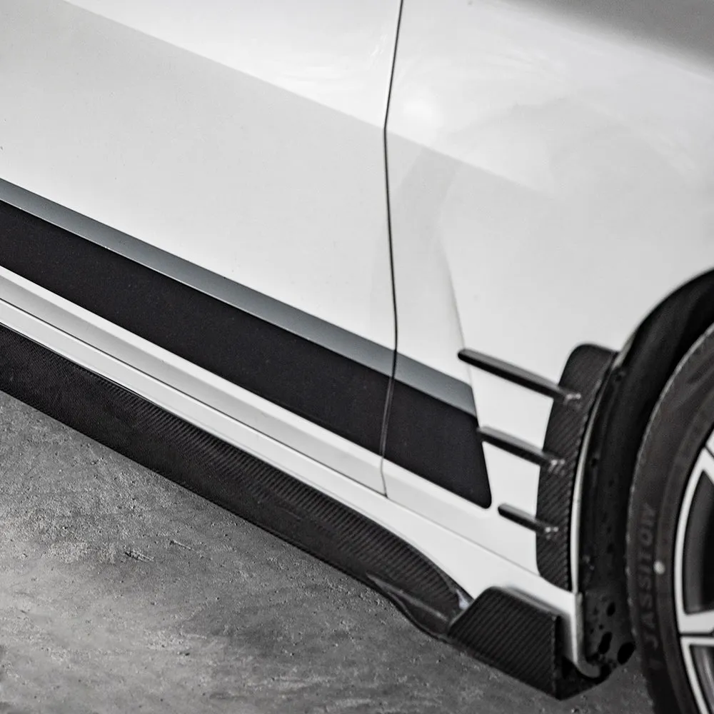 SOOQOO USA Side Skirts for BMW 4 Series M440i 430i G22 G23 2020-ON Carbon Fiber