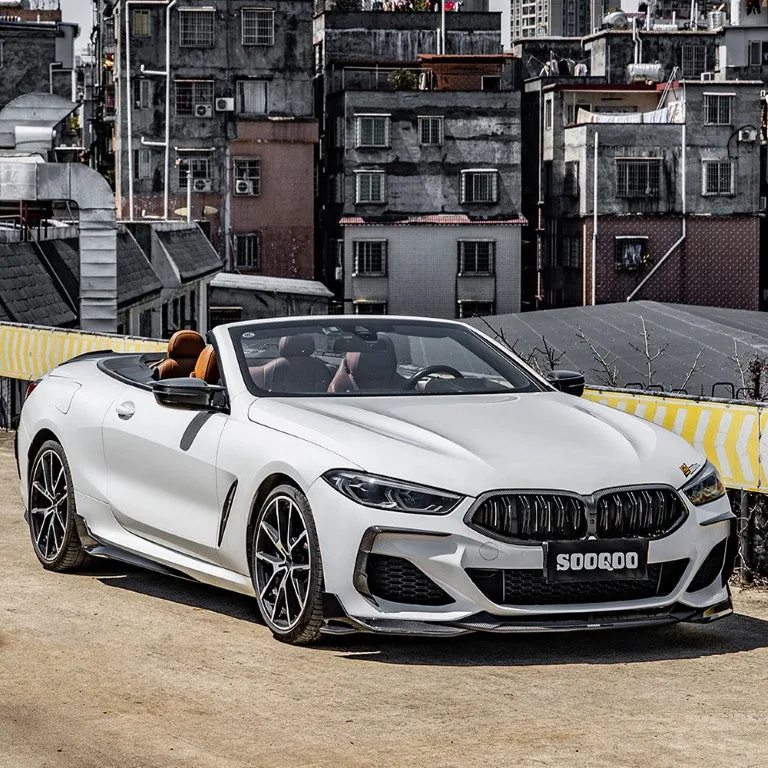 SOOQOO USA Side Skirts for BMW 8 Series M850 840i G14 G15 & M8 F91 F92 Carbon Fiber