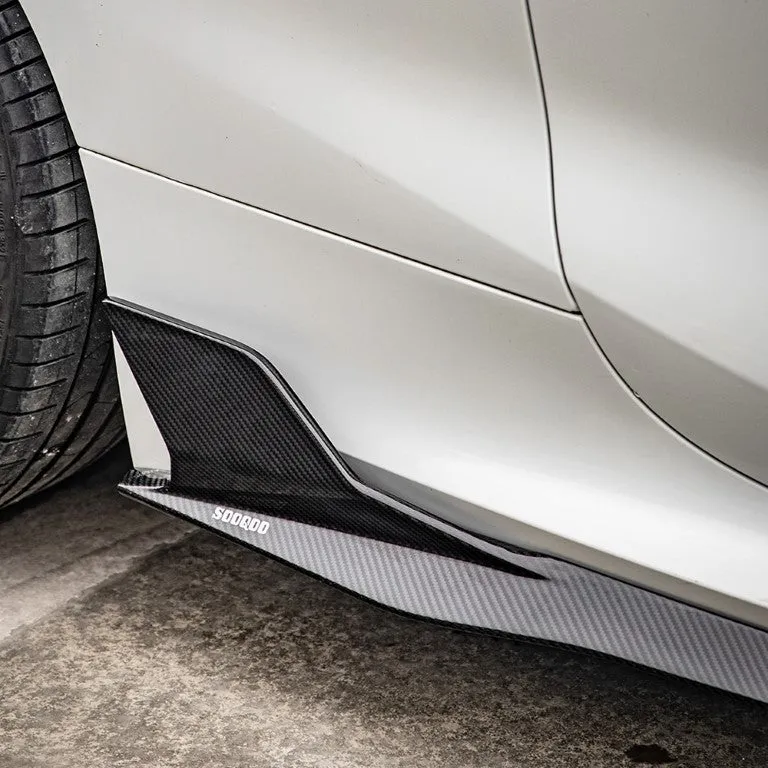 SOOQOO USA Side Skirts for BMW 8 Series M850 840i G14 G15 & M8 F91 F92 Carbon Fiber