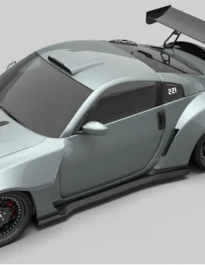SPECTER PLUS Side Skirts for Nissan 350Z Nismo Performance Z33 Carbon Fiber/FRP