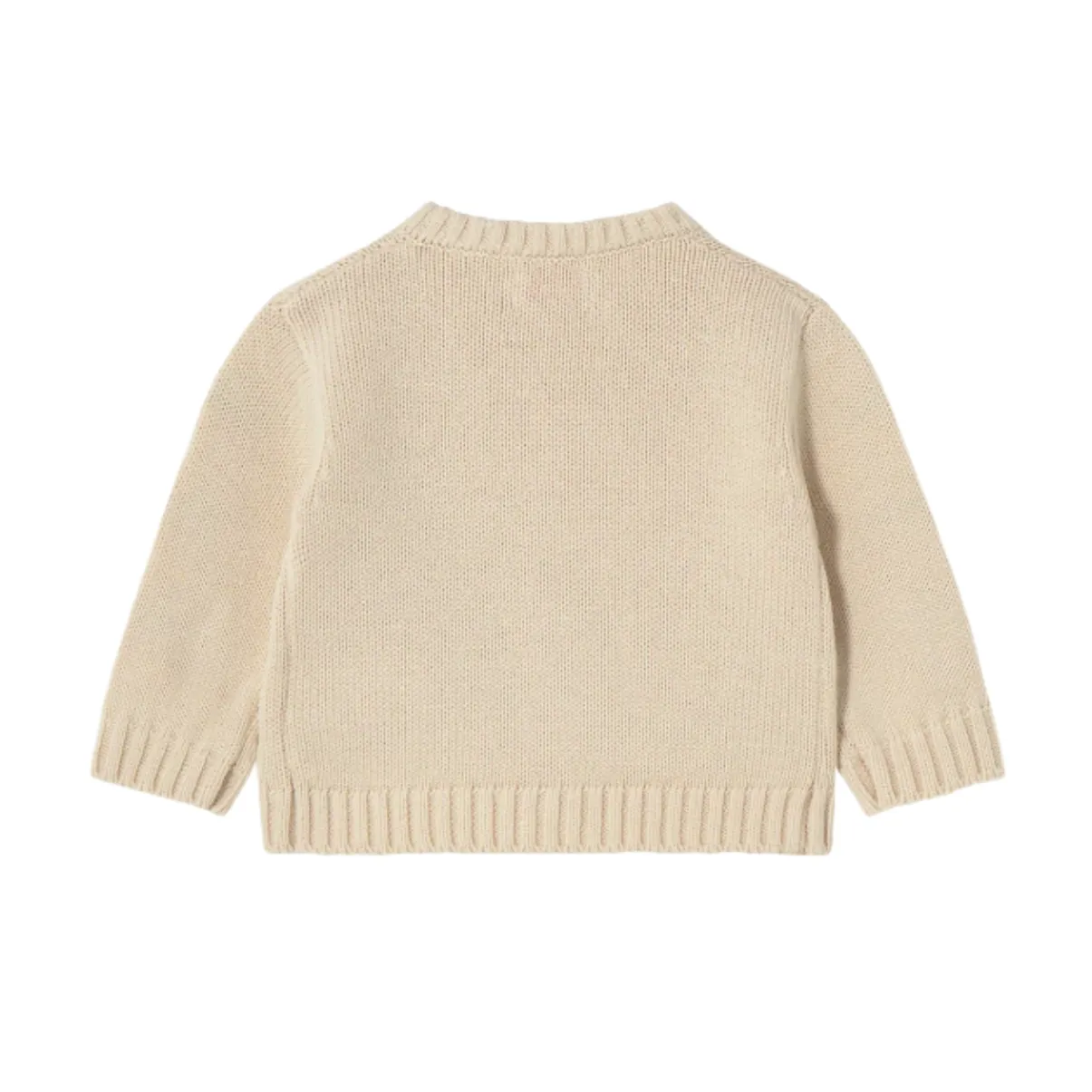 Strawberries Baby Cardigan Light Cream