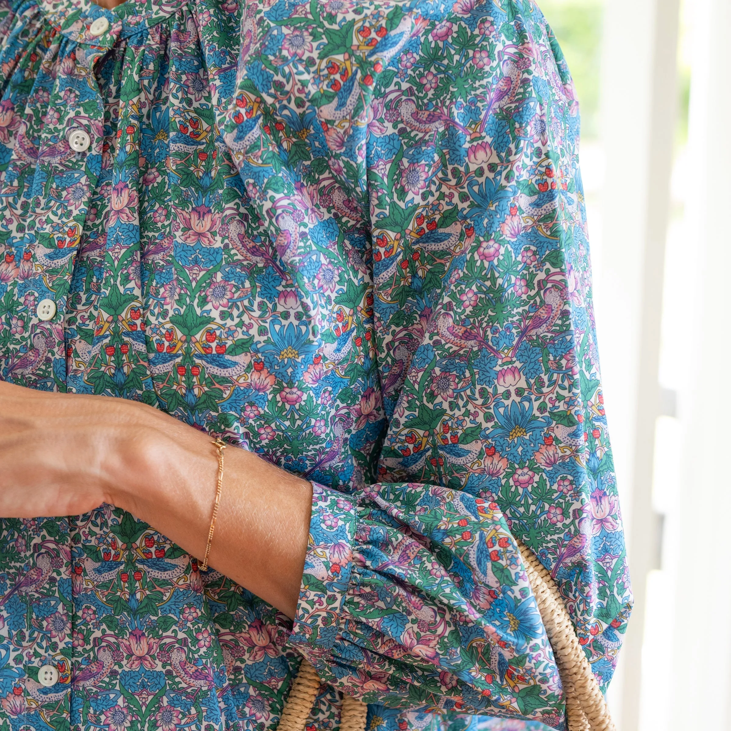 Strawberry Thief Liberty Fabrics 100% Cotton Blouse/Shirt
