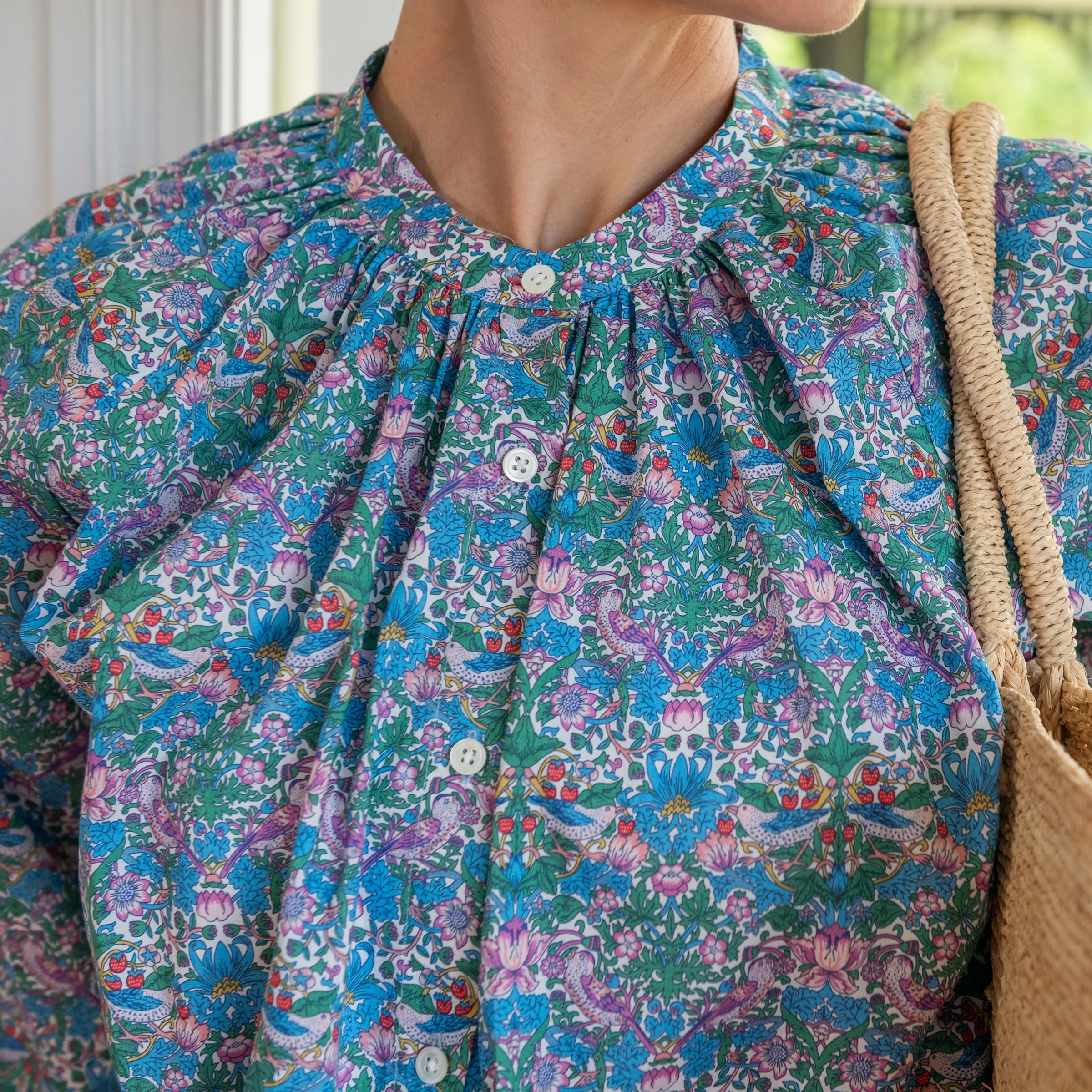 Strawberry Thief Liberty Fabrics 100% Cotton Blouse/Shirt