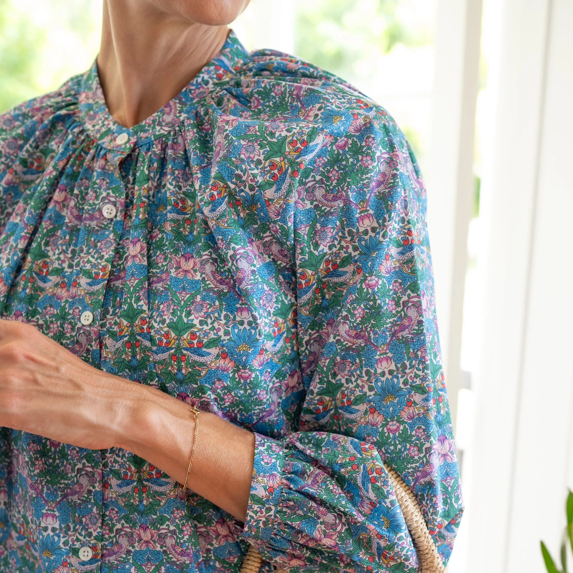 Strawberry Thief Liberty Fabrics 100% Cotton Blouse/Shirt