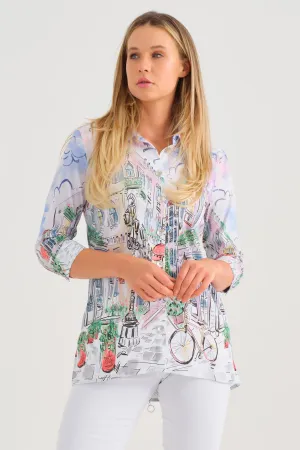 SUNDAY AFTERNOON BACK ZIP BLOUSE