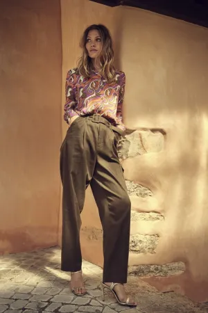 Taylar Privot Shirt in Vivid Viola 154850MV1 by Mos Mosh