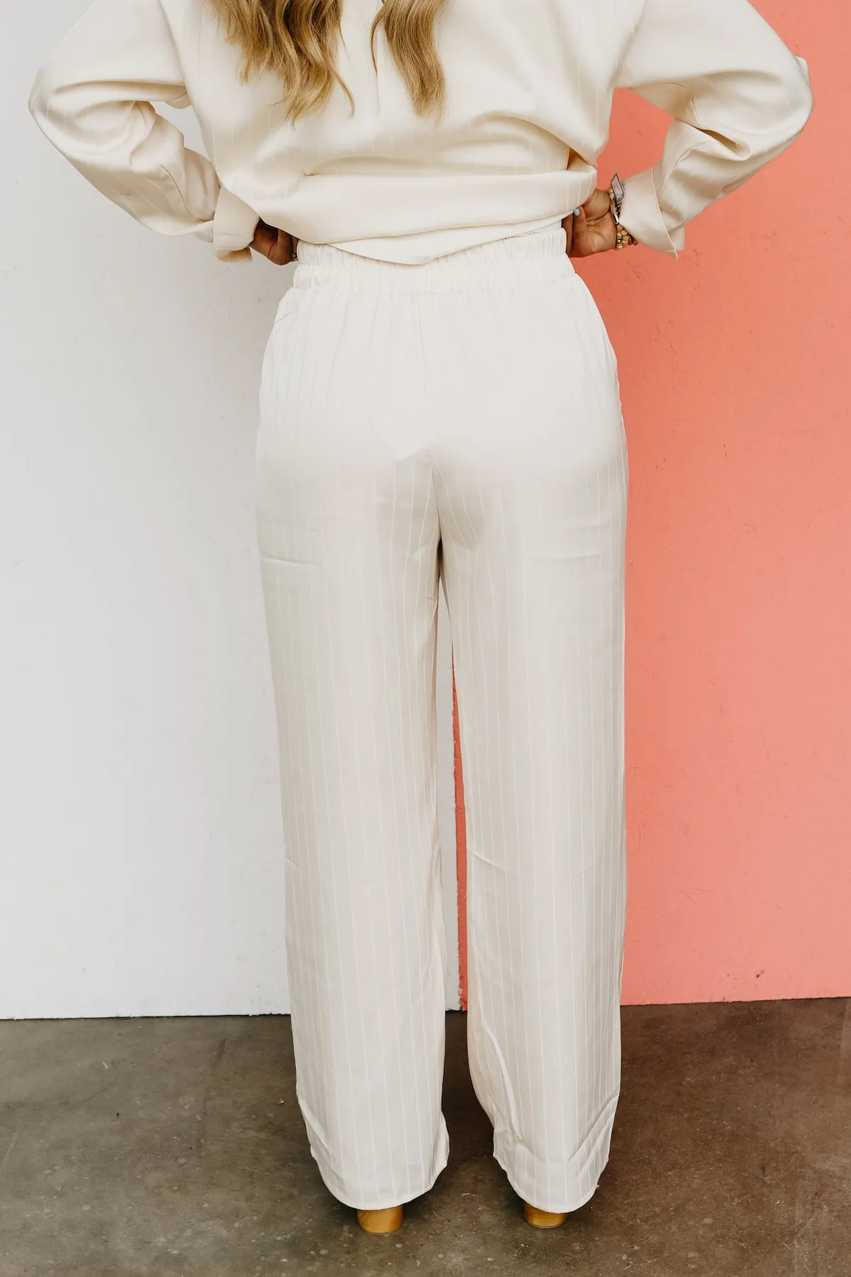 The Louise Stripe Wide Leg Pants  - FINAL SALE