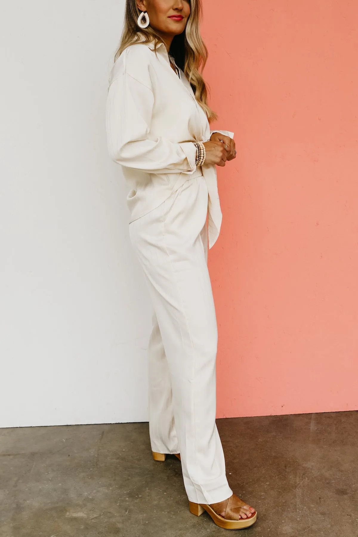 The Louise Stripe Wide Leg Pants  - FINAL SALE