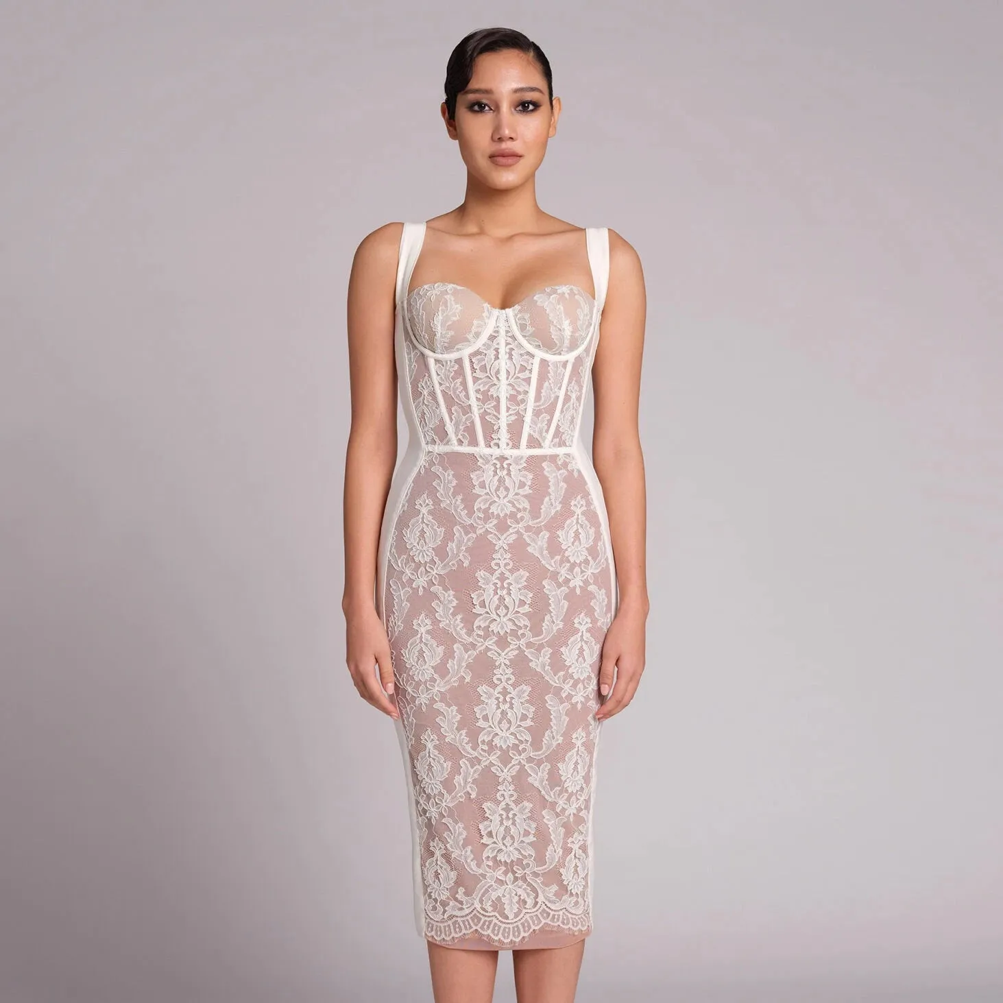 Trend4us Women's Chic Lace Corset-Style Ball Gowns