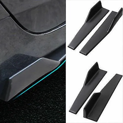 Universal Black Bottom Line Side Skirts Body Kit 45cm/ 17.7" (Black, 2 pcs)