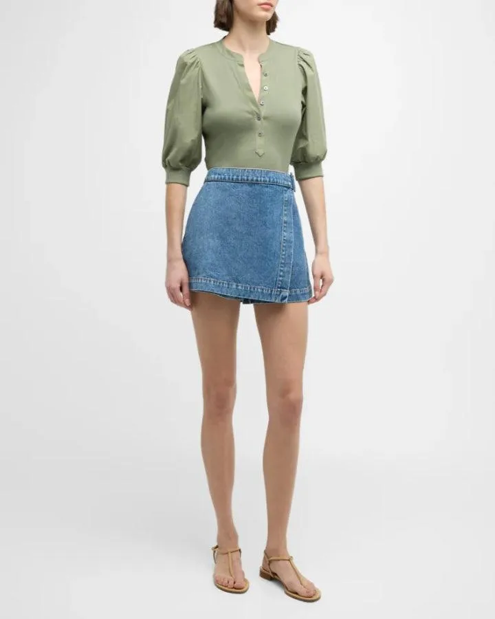 Veronica Beard Coralee Top Sage