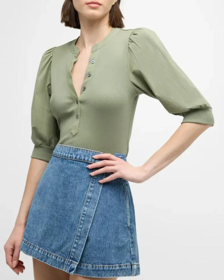 Veronica Beard Coralee Top Sage