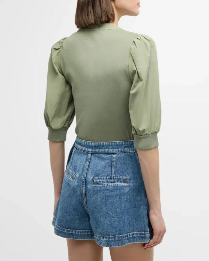 Veronica Beard Coralee Top Sage