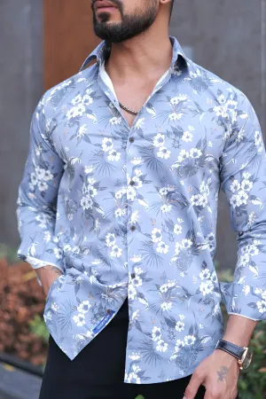 VOZIA Luxe Floral Printed Shirt
