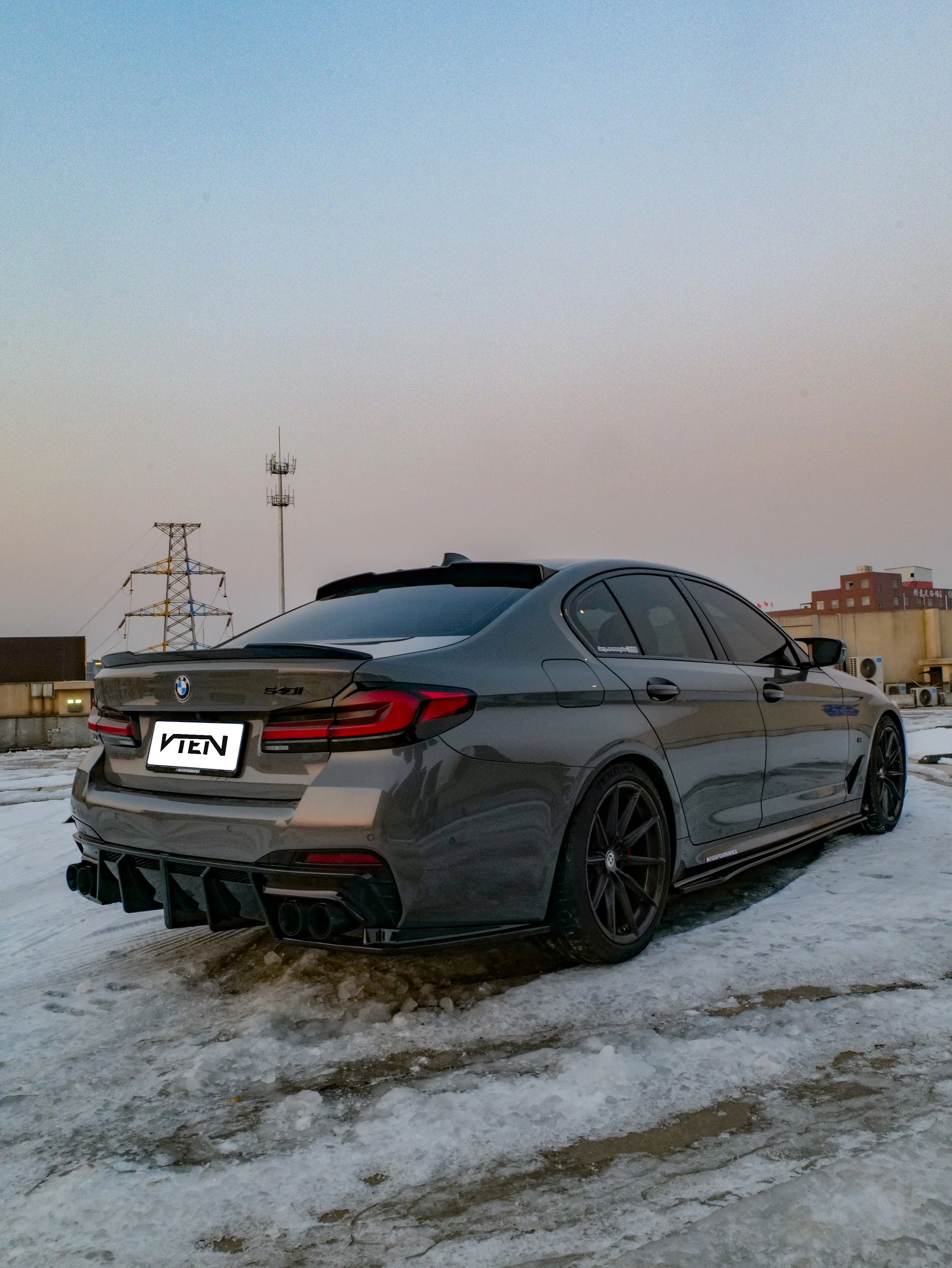 VTEN Side Skirts for BMW 5 Series M550i 540i G30 LCI 2021-ON ABS
