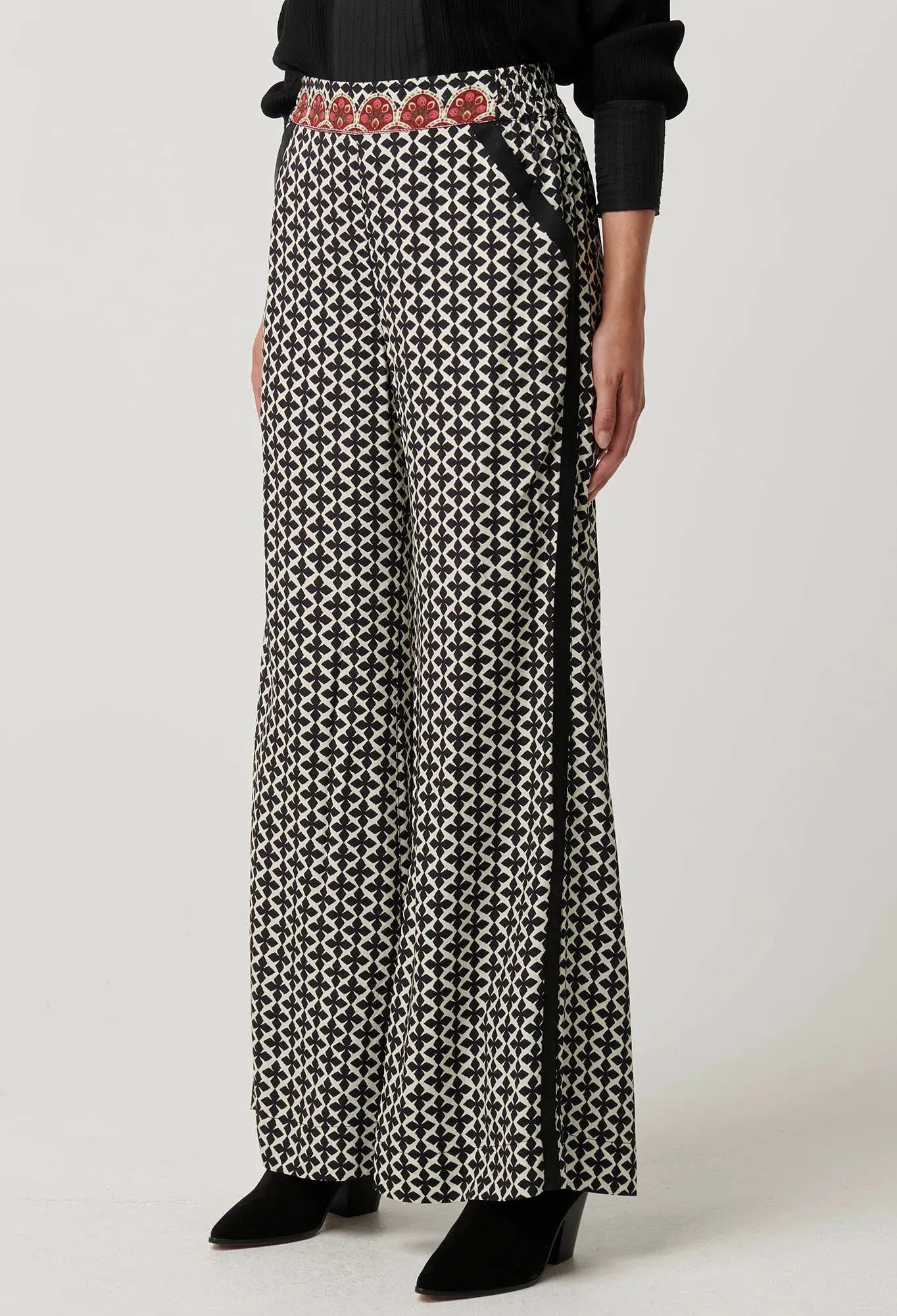 Willow Viscose Dobby Pant in Country Tapestry