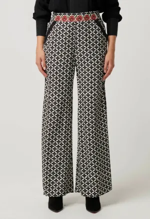 Willow Viscose Dobby Pant in Country Tapestry
