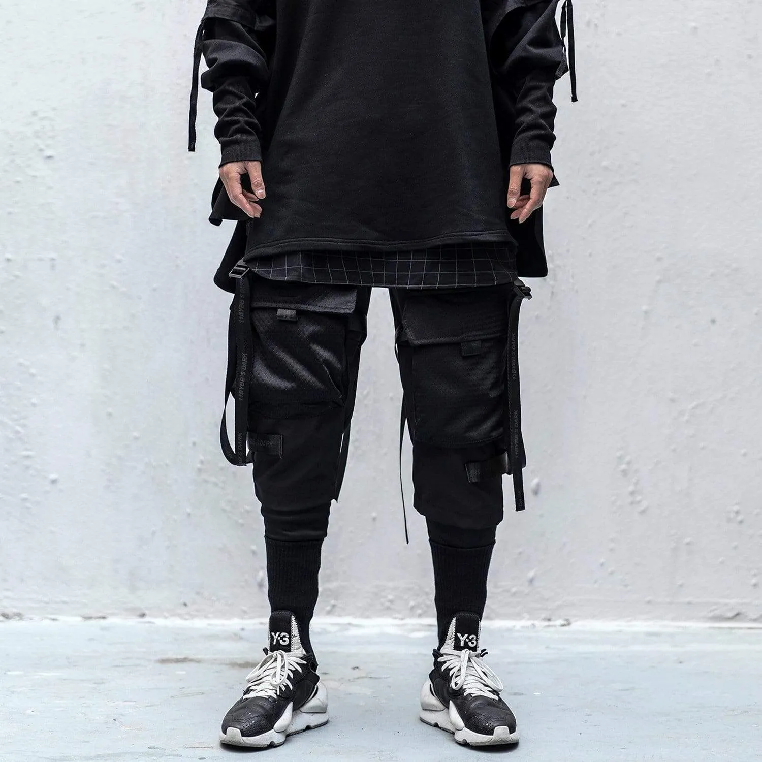 WLS Dark Urban Techwear Cargo Pants