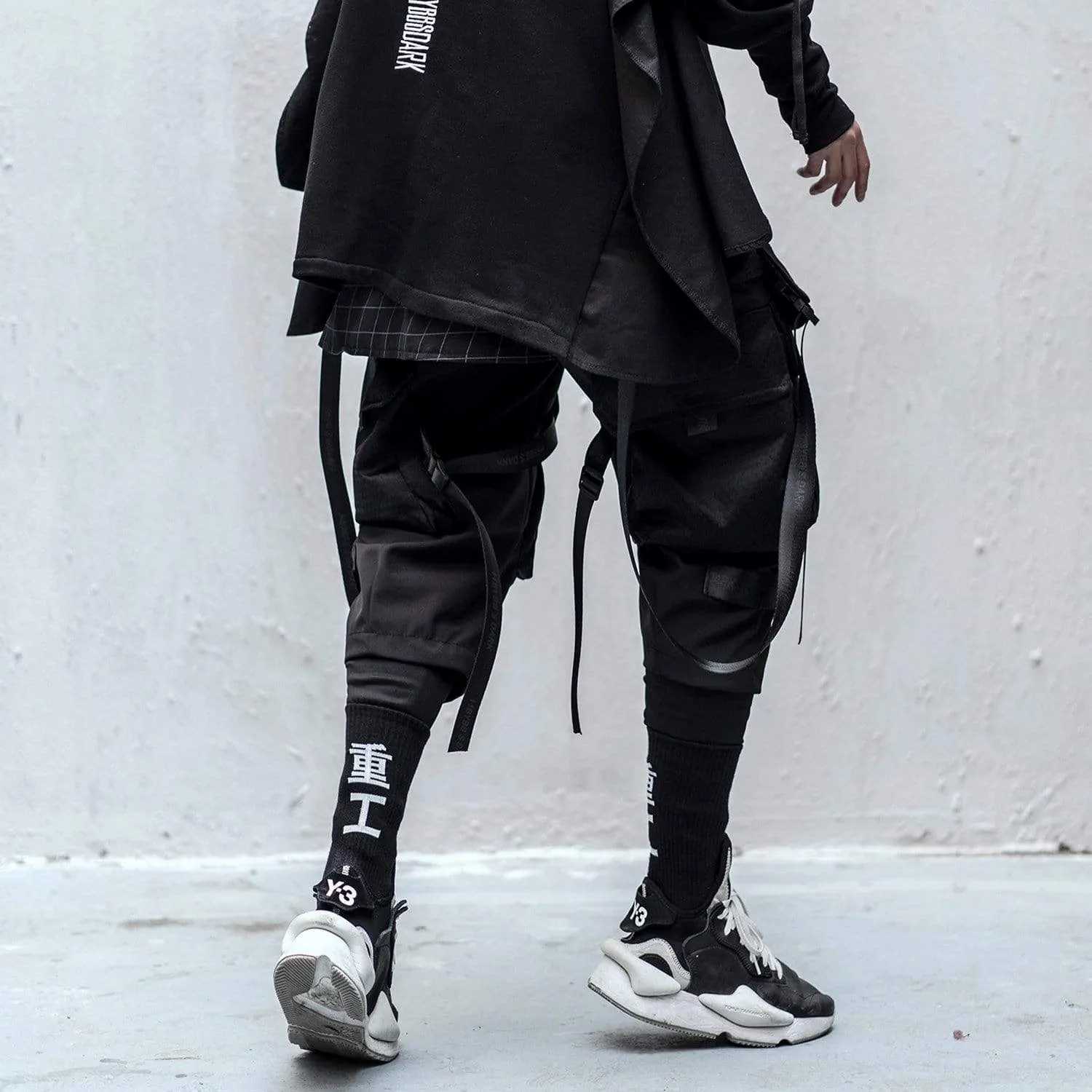 WLS Dark Urban Techwear Cargo Pants