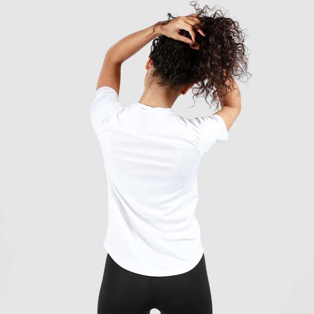 WOMEN-ESSENTIAL-PERFORMANCE T-SHIRT (WHITE)