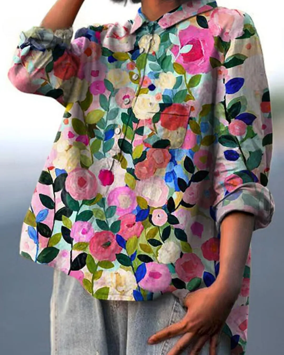 Women's | Blouse with floral print