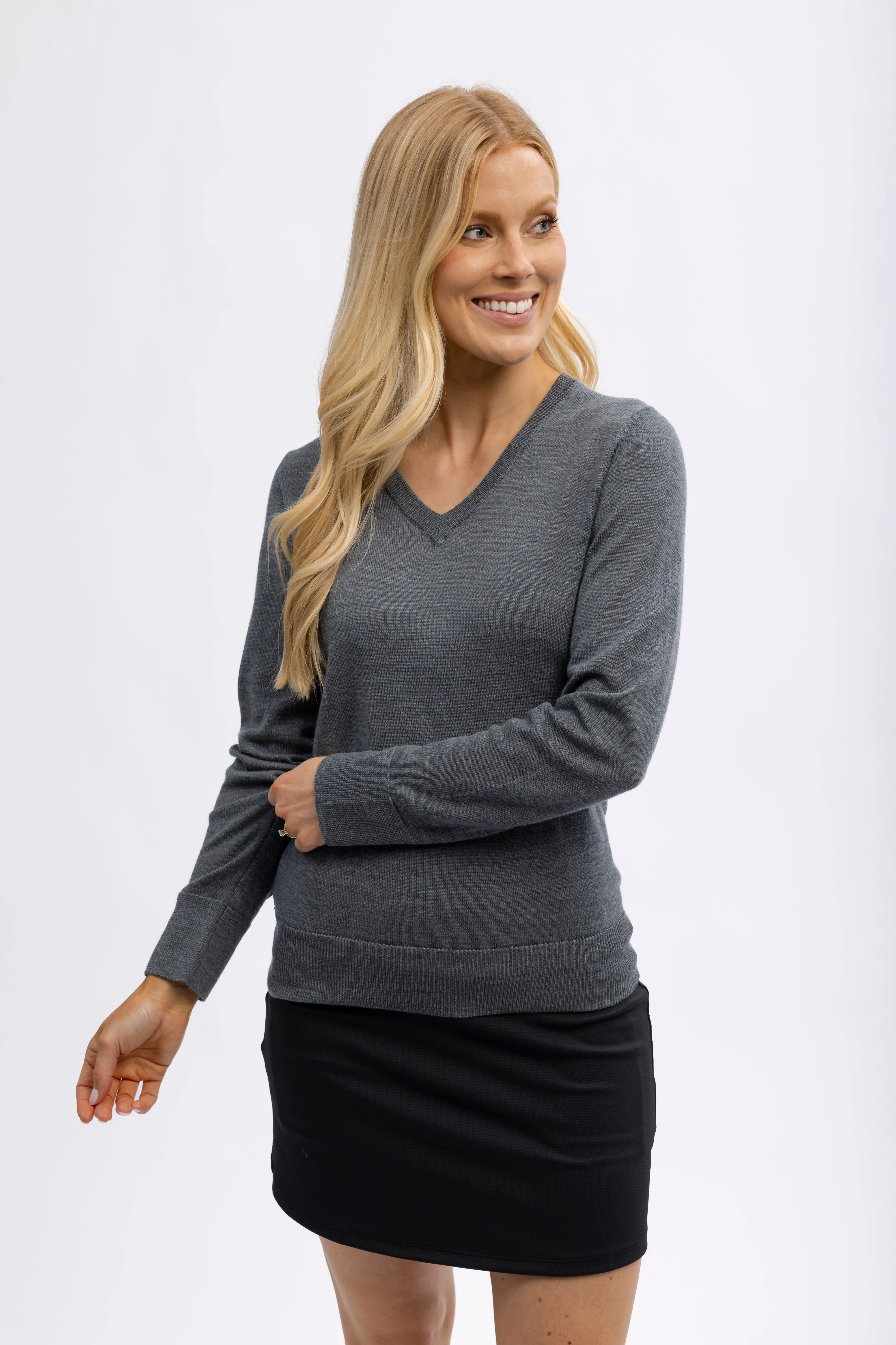 Women's Merino V-Neck Sweater