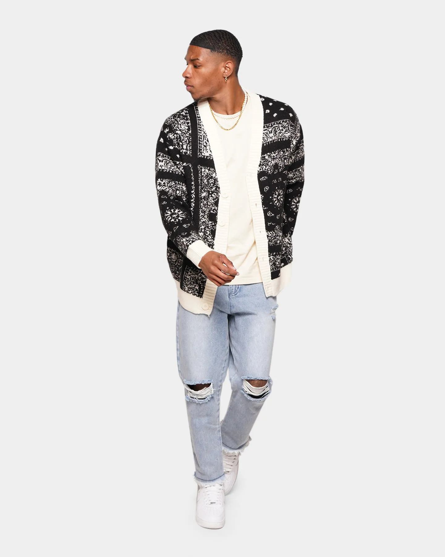 XXIII Bea Bandana Cardigan Black