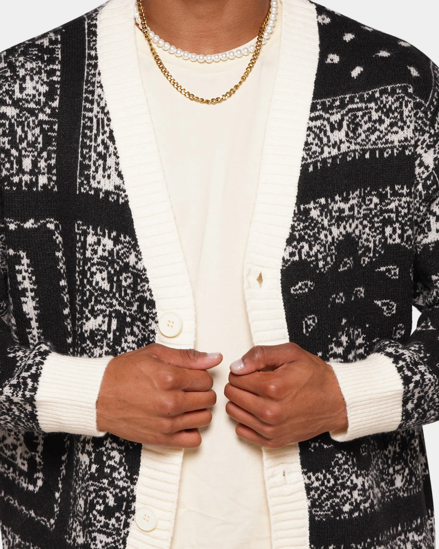 XXIII Bea Bandana Cardigan Black