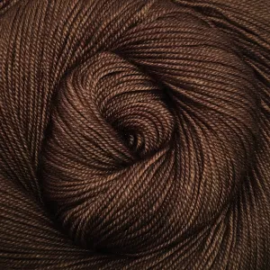 Yakity Yak Fingering Weight Yarn - Chestnut Semi Solid