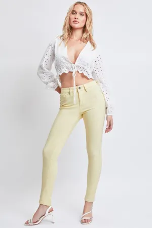 Yellow Camel Fringe Studded Hem Western Jeans