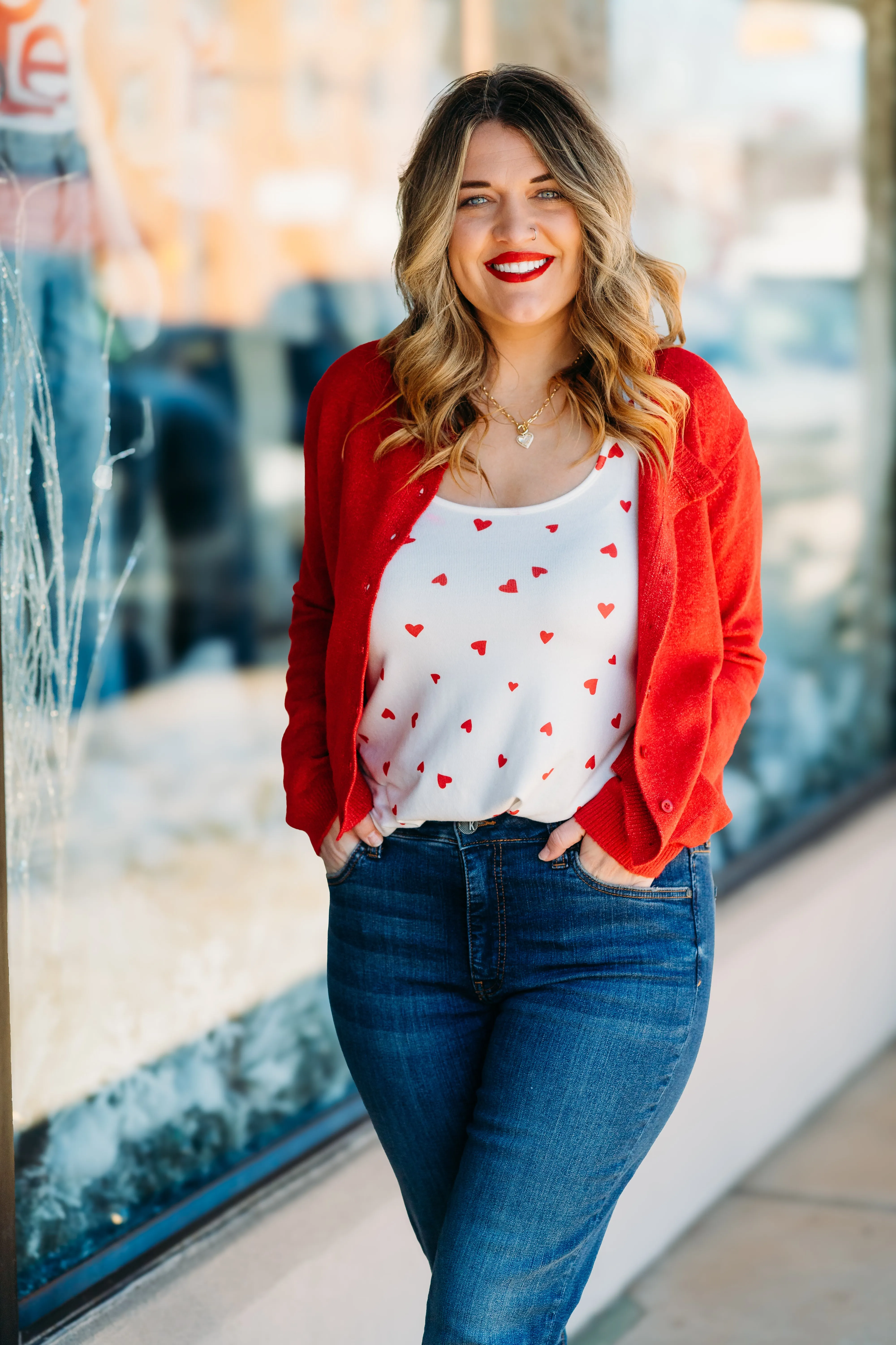 Z Supply: Outlook Cardigan in Haute Red ZW244484
